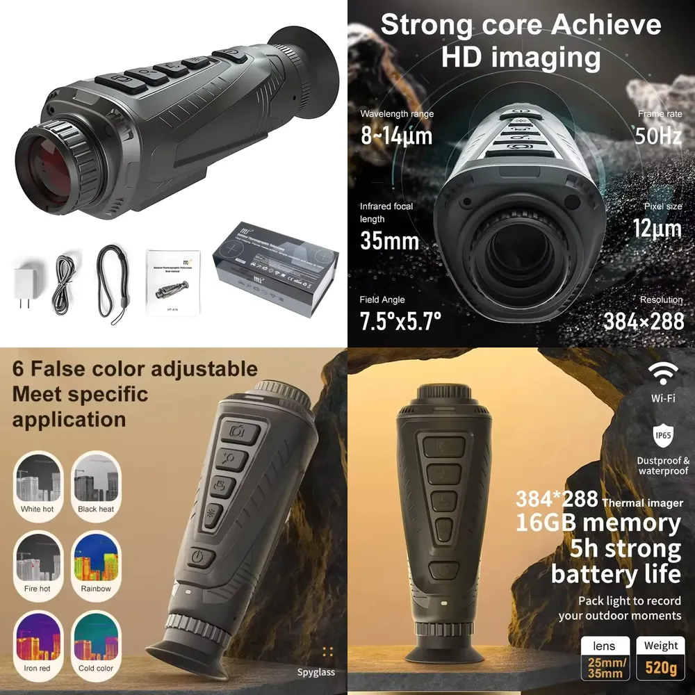 منظار حراري أحادي العين للصيد  - مراجعة Thermal Scope Night Vision Monocular وسعره